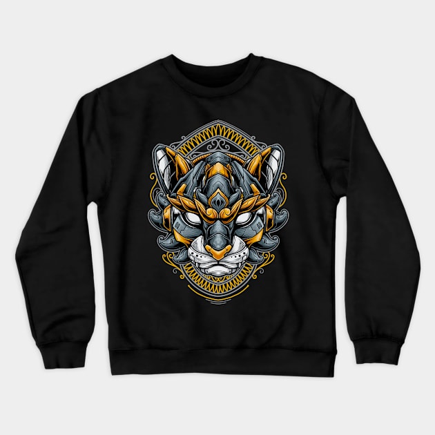 Cat cyborg Crewneck Sweatshirt by vhiente